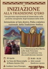 INIZIAZIONE SPIRITUALE ARTE ANDINA