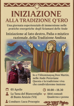 INIZIAZIONE SPIRITUALE ARTE ANDINA
